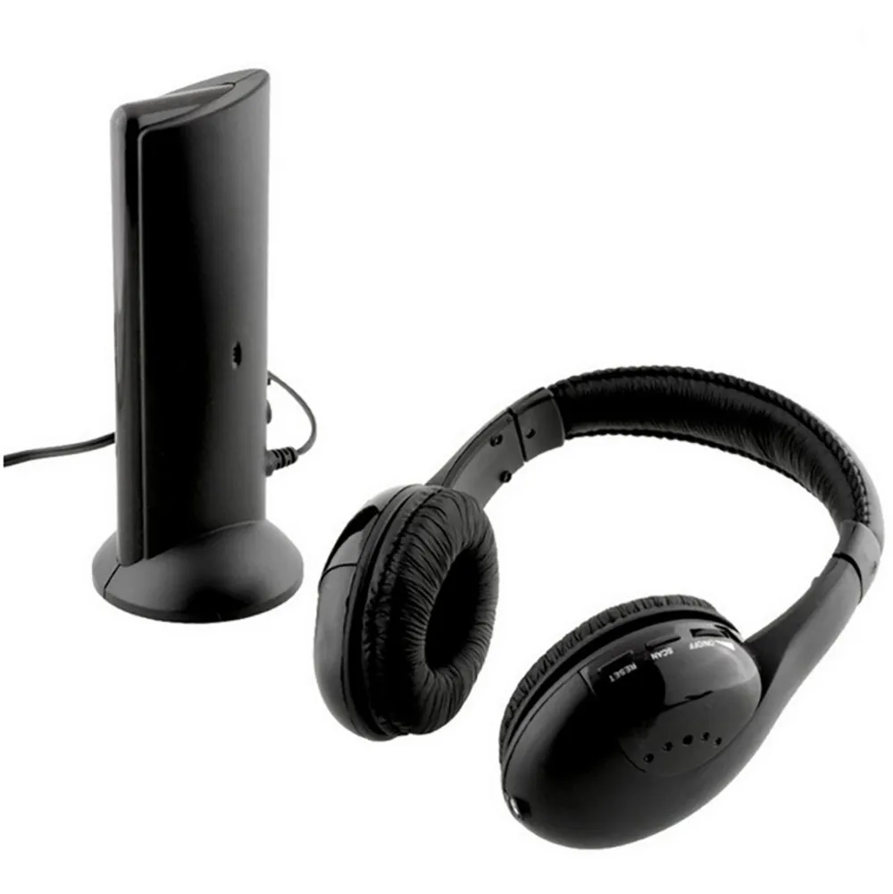 Беспроводные наушники Kinganda 5 в 1 Hi-Fi гарнитура для ПК ноутбука телевизора FM-радио