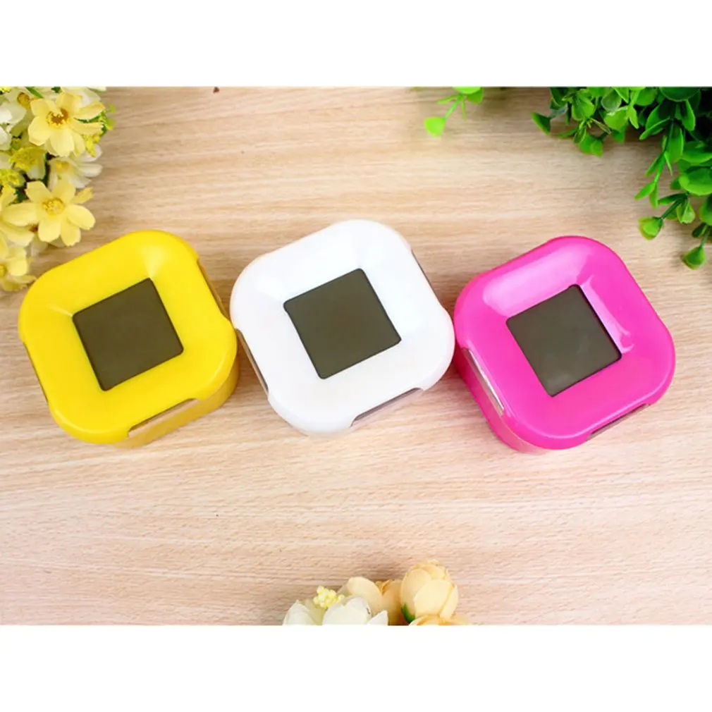 Цифровой студенческий будильник с квадратной небольшой кроватью компактный