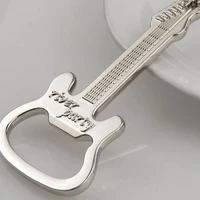 5 pcs high quality lovely metal guitar key ring metal opener keychain multifunction keychain free shipping