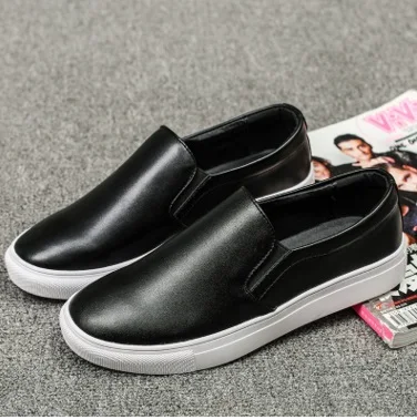 Male Cow Leather Shoes Breathable Cut-outs Loafers Summer Slip-on Men Casual Plus Size 48-38 Black White Brand New 2017 Low Top | Обувь