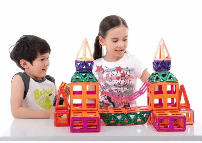 

High quality Educational Model Building Kits Magnetic Toy DIY Magic Toys Plastic Building Block 3D Blocks DIY Kds Toy