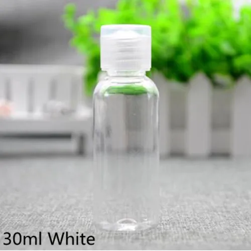 30ml White 5 шт./лот 10/15/20/30 мл бутылки с эмульсией декоративная косметика пустые прозрачные Портативный пластиковые пузырьки для духов контейнер для косметических средств - Цвет: 30ml White