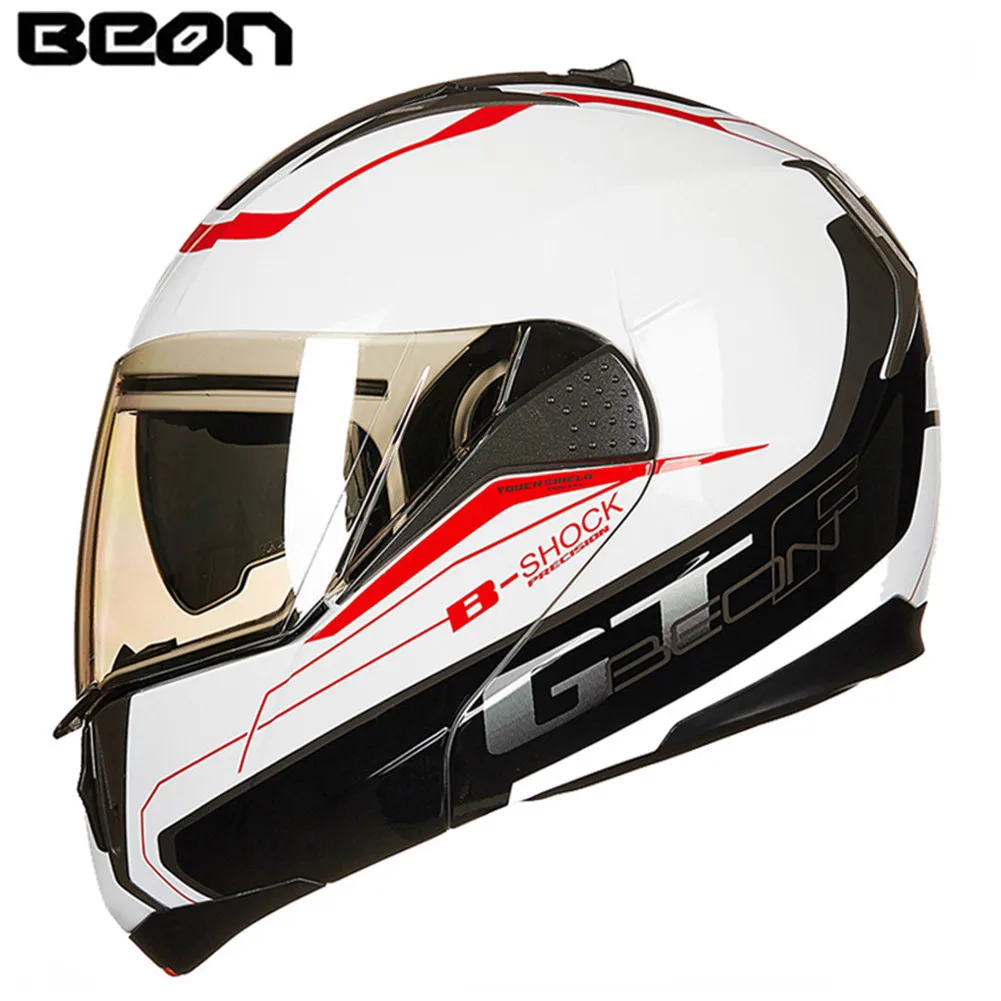 BEON мотоциклетный флип ап шлем модульный Открытый анфас мото Capacete B70084 двойной