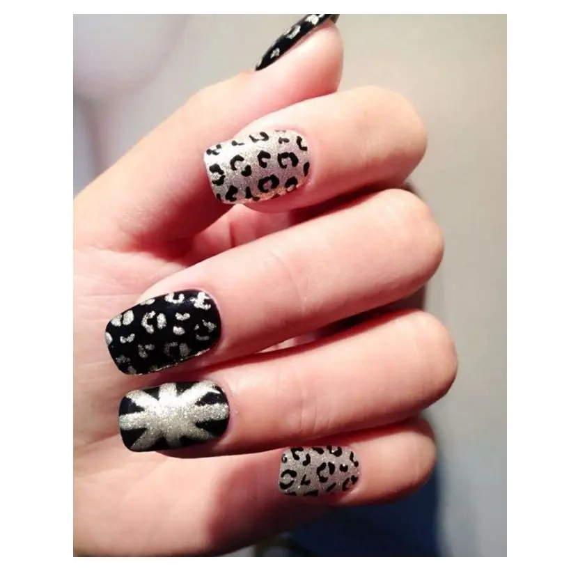 1 Pcs Print Nail Art Sticker DIY Stencil Stickers For 3D Nails 24 Design Easy Stamping Template Manicure Supplies JH372 | Красота и