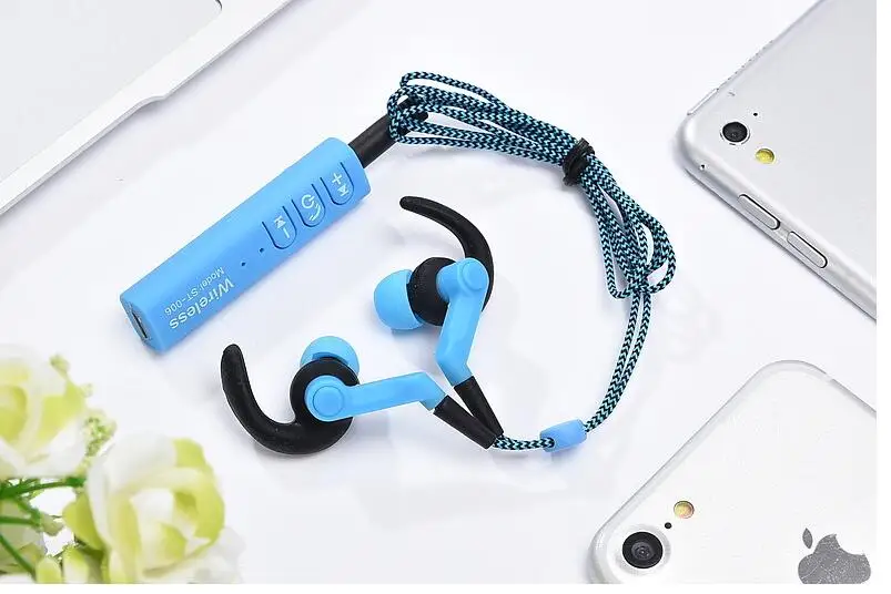 Модные Спортивные Bluetooth Наушники st-006 стерео гарнитура Ушные крючки наушники для