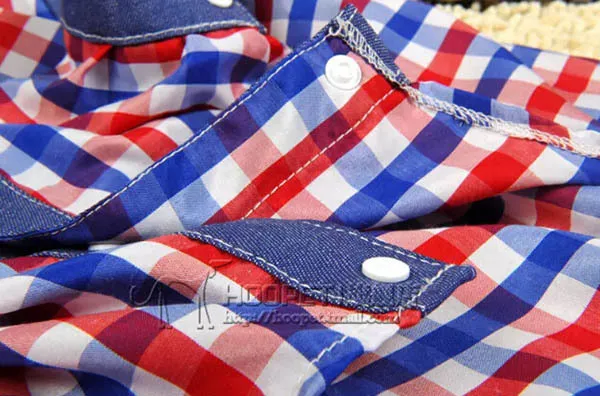 1 шт. модные весенне летние рубашки для больших собак красивый жилет в клетку