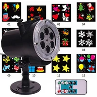 6w waterproof led projector light 12 slides with remote controller christmas landscape decoration for holidaypartygardenpatio