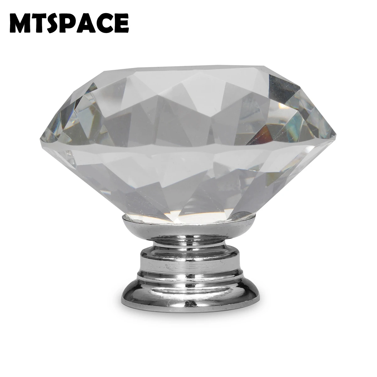 MTSPACE 1 шт 30 мм Алмазная форма дизайн Хрустальные стеклянные ручки шкаф выдвижной