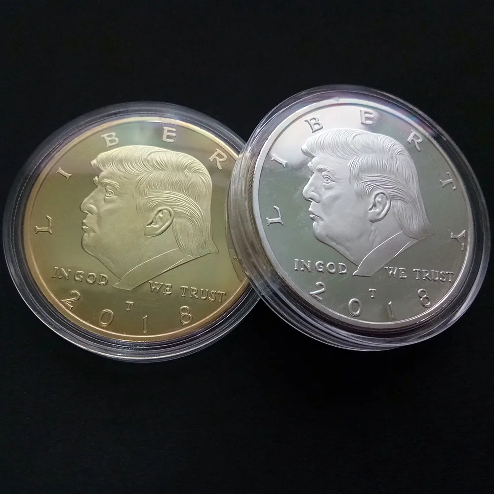 2018 президент Дональд Трамп первый Золотой орел памятная Новинка монета Горячая