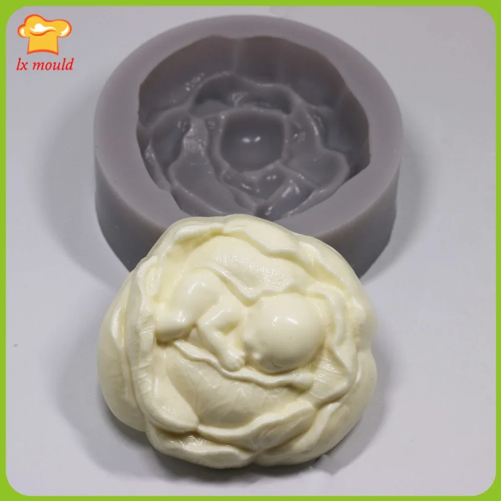 

LX-MOLD Rose Baby Angel-2D Silicone Soap Candle/Plaster Mold Baby Chocolate Baking Decor Mould