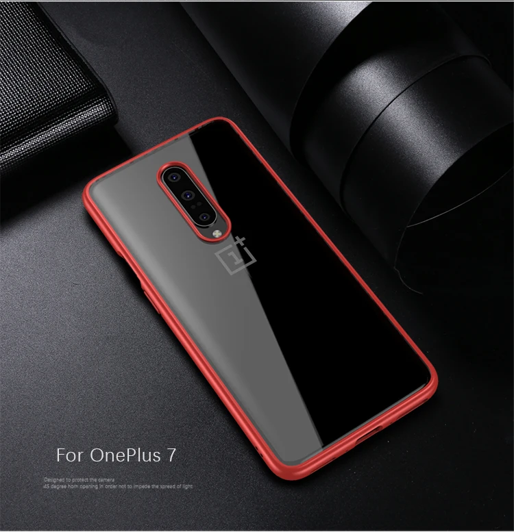 Для OnePlus 7 Чехол IPAKY 7 Pro чехол Прозрачный ударопрочный TPU+ PC Гибридный противоударный чехол для Oneplus 7 Pro Чехол