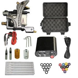 YILONG высококачественный полный набор для татуировок, оборудование, машина, источник питания, пистолет, иглы, оптовая продажа