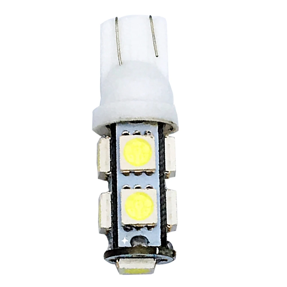 Автомобильные Боковые габаритные лампы 10X T10 9SMD 5050 холодный белый свет 194 168 W5W