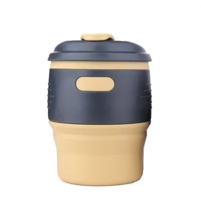 BPA силиконовая бутылка для воды 350 мл креативная портативная спортивная мягкая складная кофейная бутылка для фруктового сока - Цвет: Chocolates
