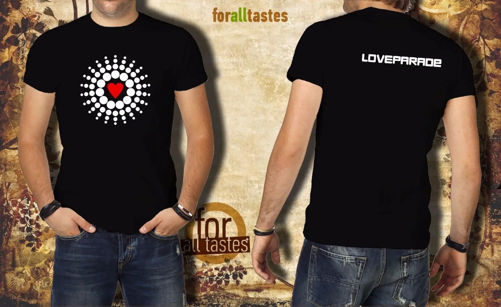 

Fashion Hot sale 100% cotton LOVEPARADE T-shirt COLOR: Black Size S-XXL (LP800) Tee shirt