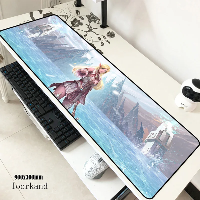 Lineage 2 коврики 900x300x3 мм 3d игровой коврик для мыши Коврик клавиатуры большой