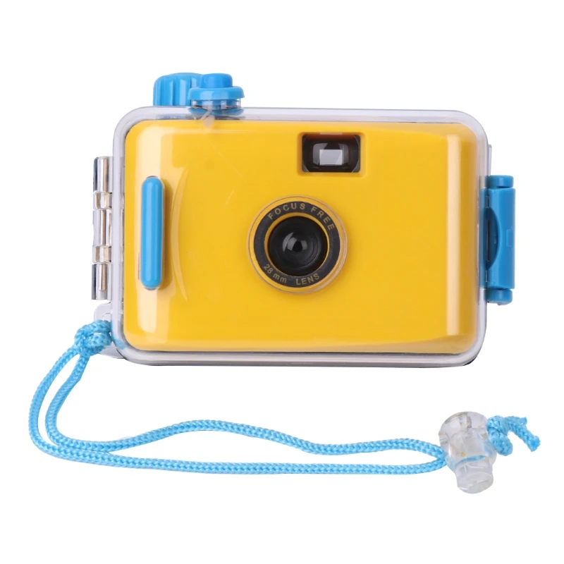 yellow Для подводной водонепроницаемой камеры Lomo Mini Cute 35 мм чехол с корпусом - Цвет: yellow