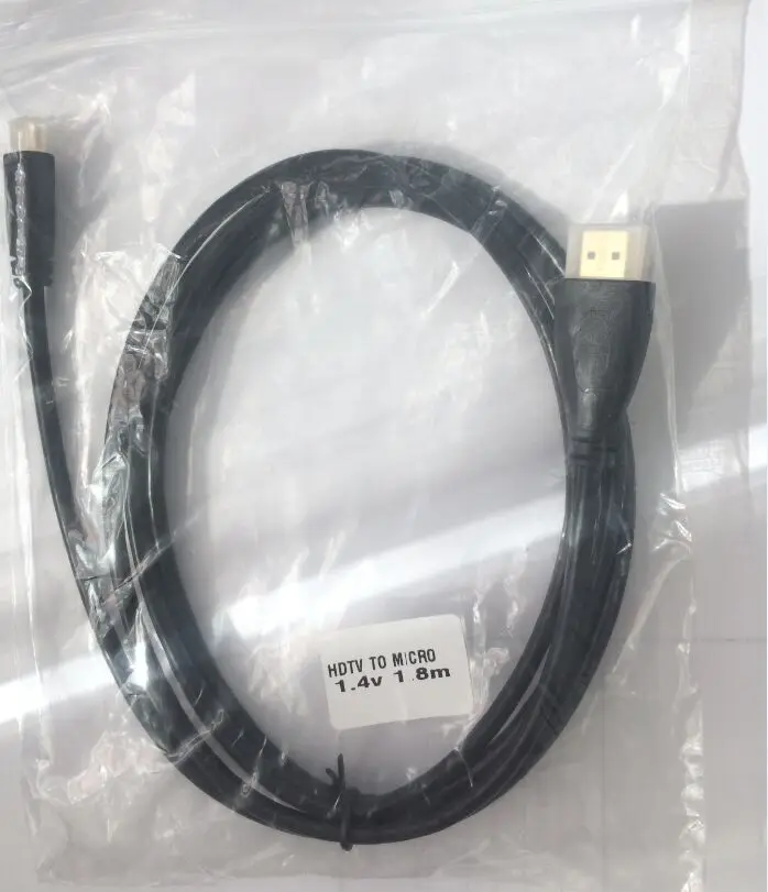 100 шт. 1 м 3 фута 1,8 м 6 футов микро HDMI к HDMI Мужской адаптер конвертер кабель для планшетный ПК, телевизор 1080 p 4 K HD tv