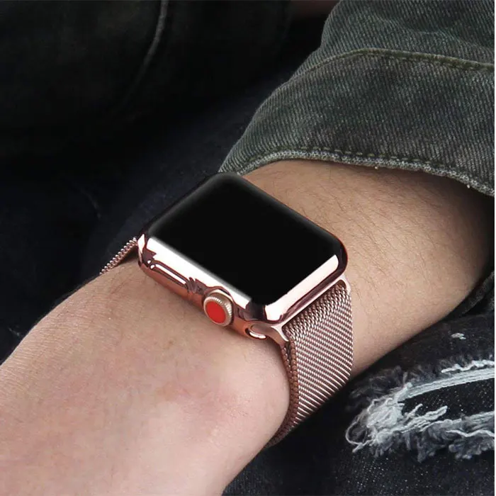 Экран защитный чехол для Apple Watch группа 4/3/2/1 iwatch 42 мм 38 мм 4 мм 40 мм противоударный Shell протектор Аксессуары