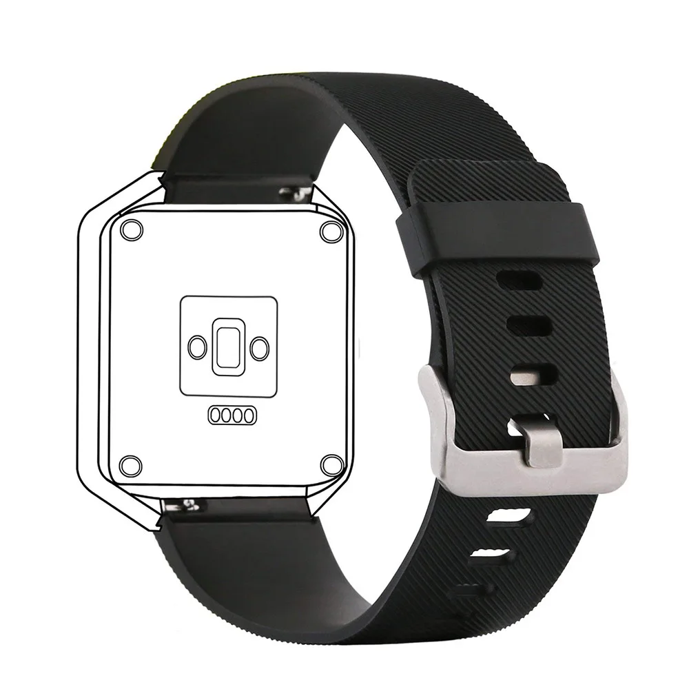 Сменный силиконовый ремешок для Fitbit Blaze band Браслет Смарт-часы маленького и