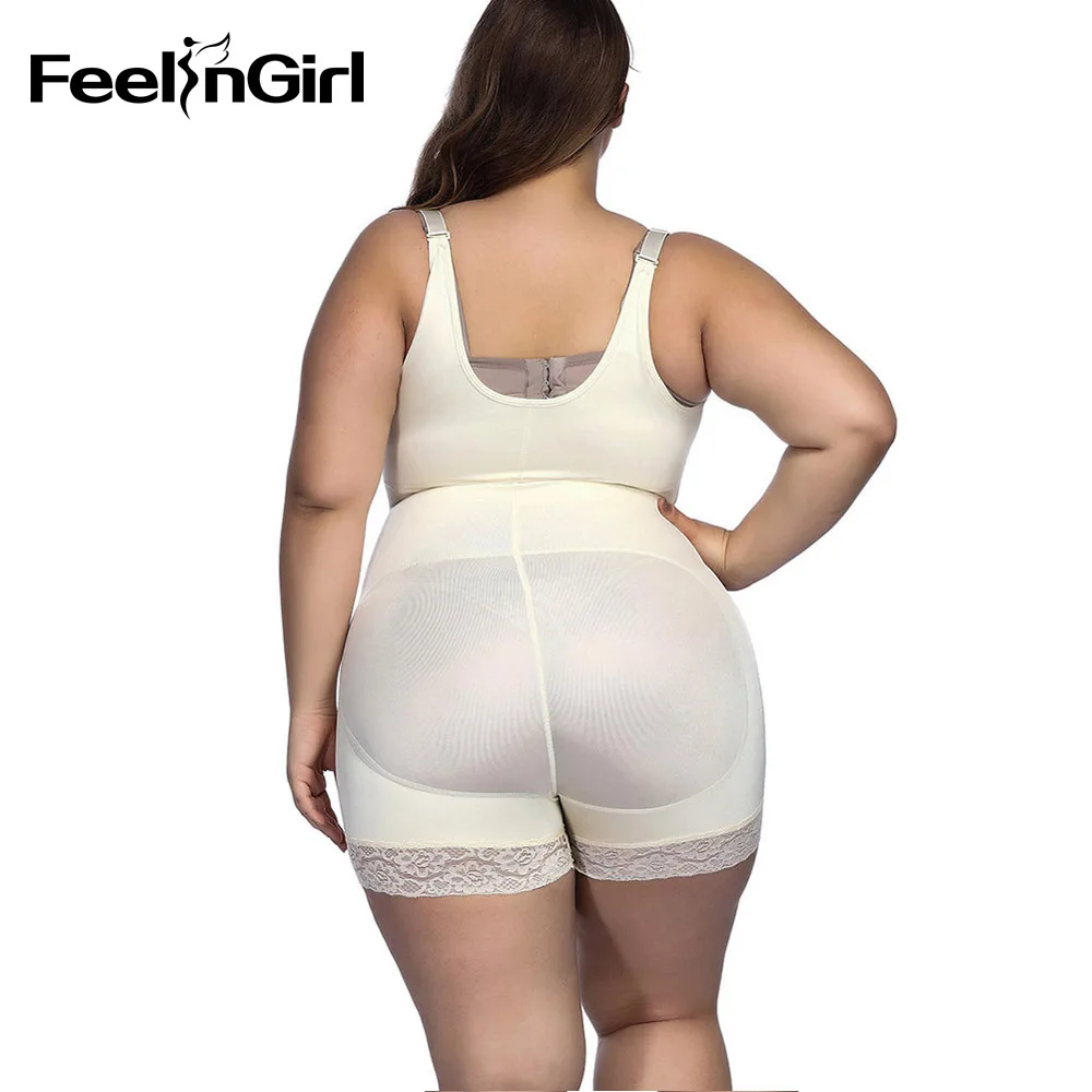 FeelinGirl S-6XL, Корректирующее белье, утягивающее белье, трусы для похудения, моделирующее нижнее белье на лямках, боди