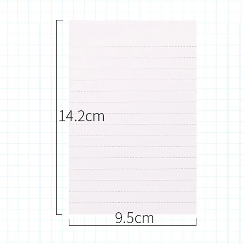 Милый красочный полосатый липкий блокнот для заметок со съемной самоклеющейся