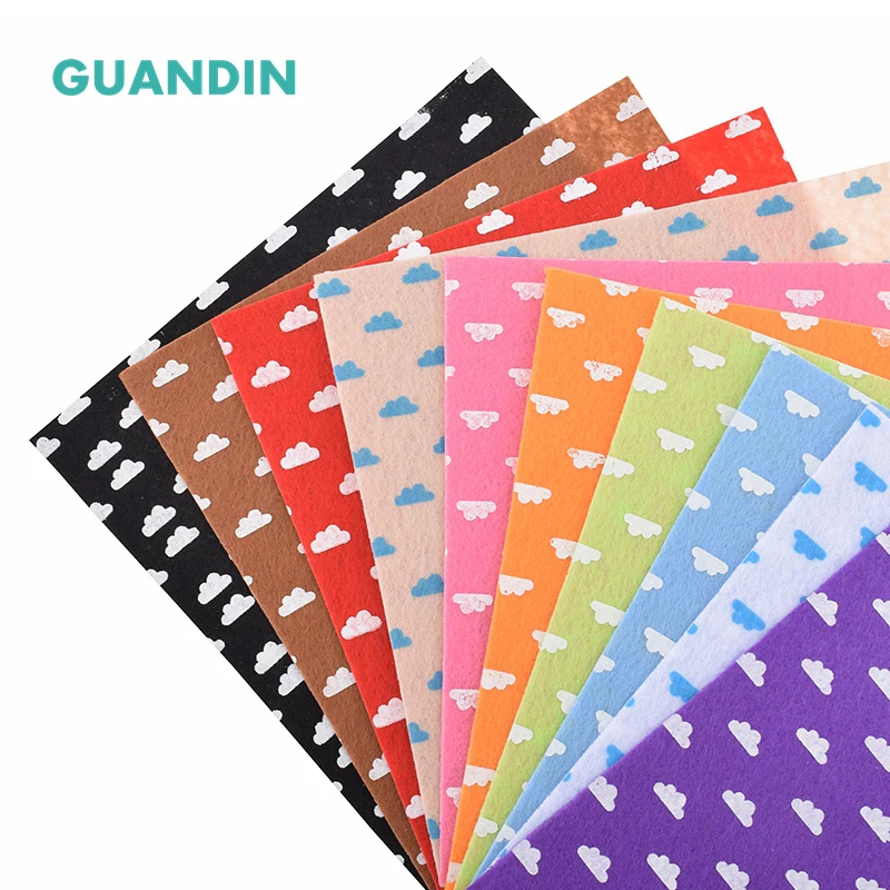 GUANDIN Нетканая ткань/толщина 1 мм/полиэфирная ткань для шитья кукол ремесла