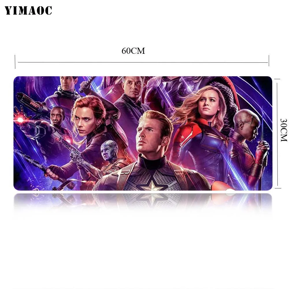 YIMAOC Мстители Endgame Marvel Коврик Для Мыши Компьютерный коврик для мыши Противоскользящий натуральный каучук игровой коврик для мыши 30x60 см - Цвет: MP1 30x60cm