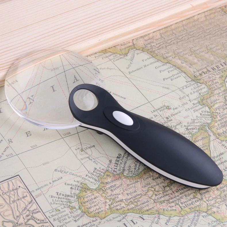 Горячая распродажа 10X90 мм черная ABS пластиковая ручка LED освещенное стекло для