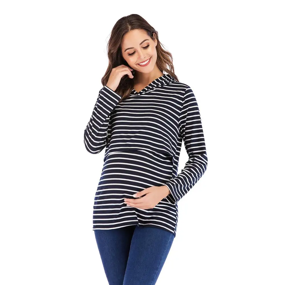 

Women's Nursing Hoodie Sweatshirt Long Sleeves Breastfeeding Maternity Tops Casual Clothes for pregnant woman clothes