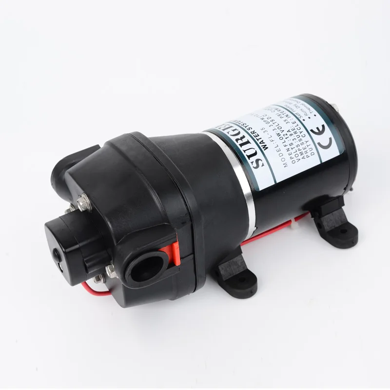 RV яхта специальный насос 12V 24V DC электрический мембранный самовсасывающий душ всасывающий насос - Напряжение: 12V
