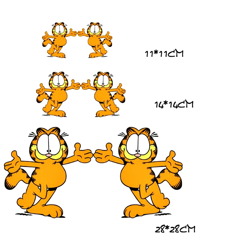 Автомобильные аксессуары Volkrays 2 шт. забавная наклейка Garfield украшение для