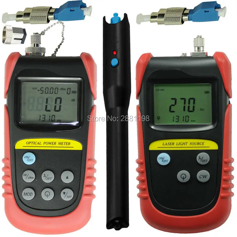 Оптический Мощность метр ( 50db до + 26db) 2fc lc адаптер 1310nm 1550nm волны оптический