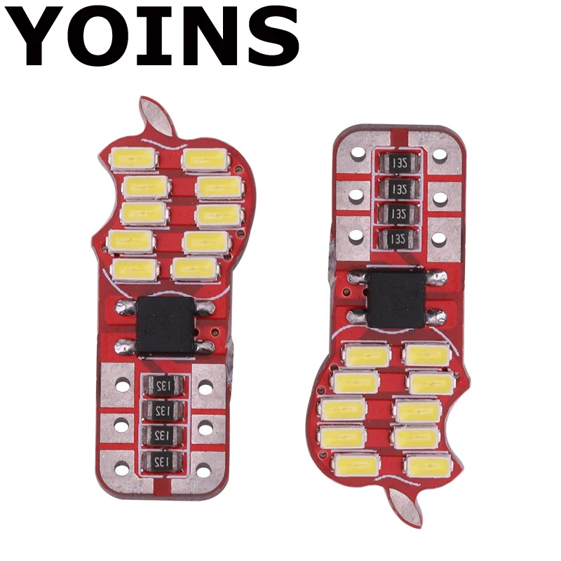 10x DC12V автомобильная светодиодная лампа T10 3014 20SMD высокий светильник широкая