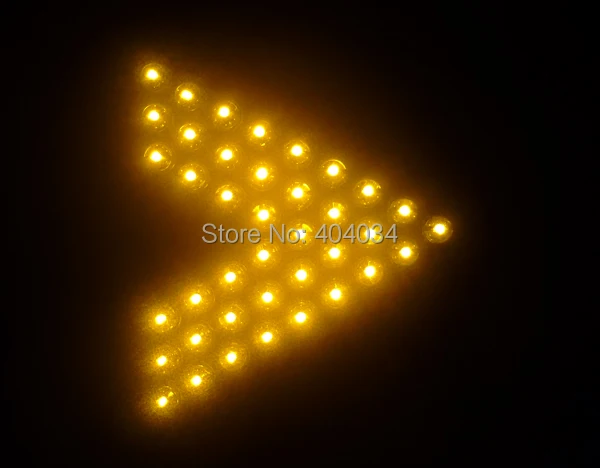 Автомобильный светодиодный индикатор поворота заднего вида 2 шт. 7x8 см 39