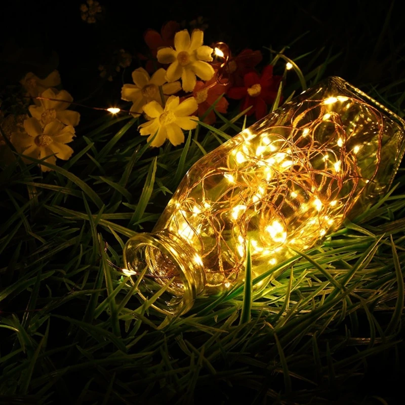 

Mini Garland Light 1m 2m Fairy LED String Flexible Copper Lights Holiday lighting for Holiday Patio Christmas Wedding Decoration