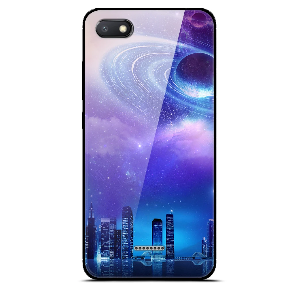 Чехол для Redmi 6A, чехол для Xiaomi Redmi 6A, 5,45 '', стеклянный Жесткий Чехол для задней панели, для Xiaomi Redmi 6A 6 A, чехол для Redmi A6, мягкий бампер с принтом