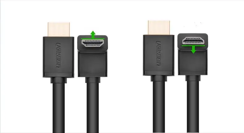 UGreen hdmi кабель 90 градусов угол изгиба skyworth hisense hd кабель для передачи данных телеприставка подключение ТВ 1 м 3