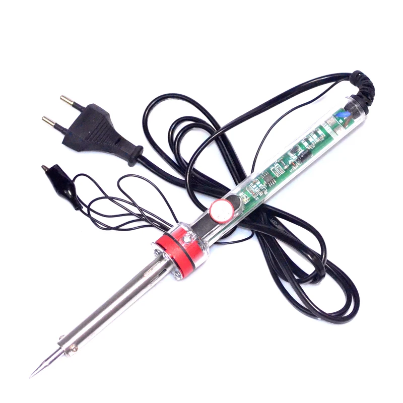 

AC 220-240V 60w EU 2 round Plug Temperature Adjustable Electric Soldering Iron