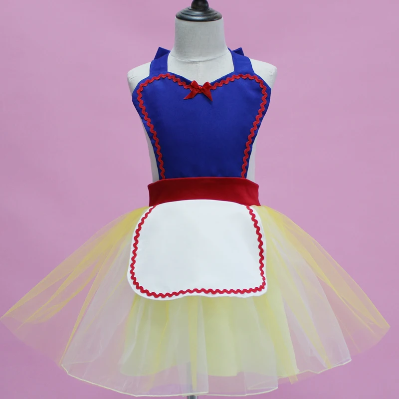 Costumes for Girls Mermaid Snow White Elsa Costume Minnie Anna Cosplay Princess Tutu Apron for Halloween Christmas Easter Party