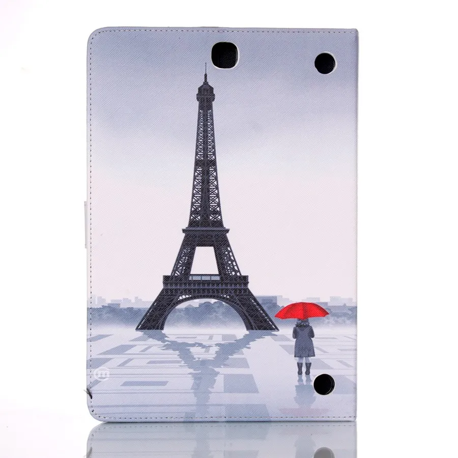 Чехол из искусственной кожи с 3D принтом для Samsung Galaxy Tab A 9,7 T550 T555 SM-T555 Smart Cover для Tab A 9,7 дюймов чехол для планшета+ пленка+ ручка