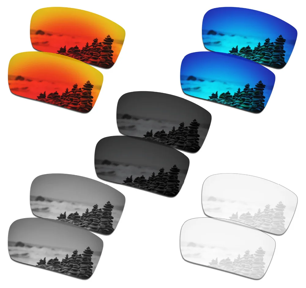

SmartVLT 5 Pairs Polarized Sunglasses Replacement Lenses for Oakley Crankshaft - 5 Colors