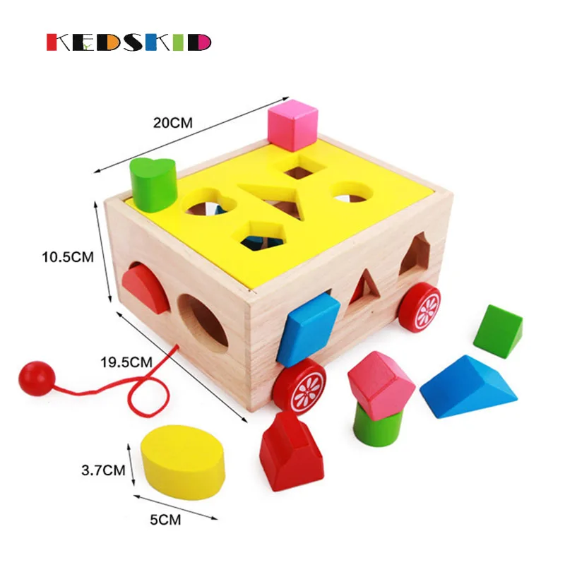 15 отверстий умный ящик деревянный фигурный сортер детские когнитивные и