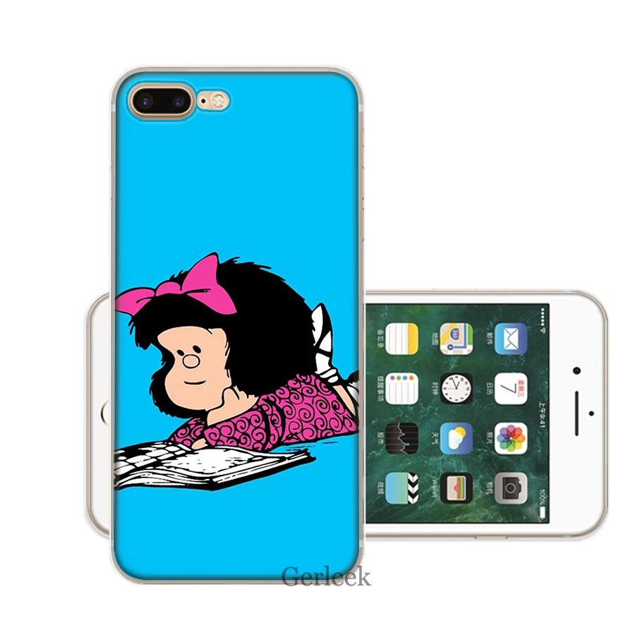 Mafalda DIY красивый чехол для телефона iPhone 7 8 6 6S 5 5S SE 11 Pro XR X XS Max|Чехлы-накладки| |