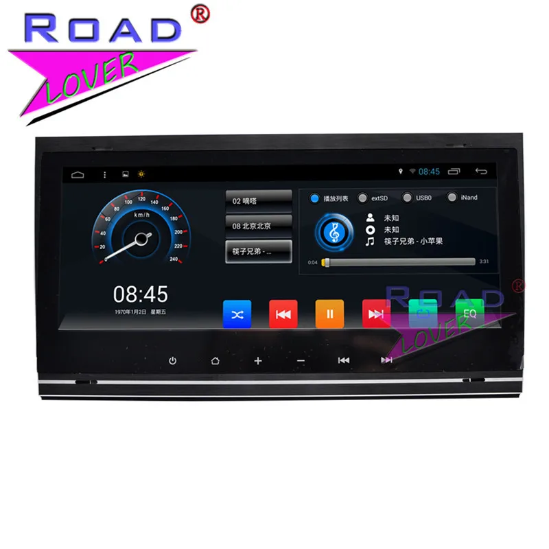 Roadlover Android 7 1 8 дюймов Автомобильный GPS навигационный плеер для Audi A4 2002 2003 2004 2005 2006