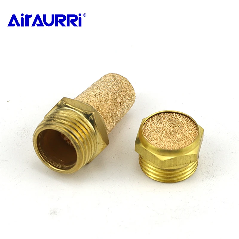 

Fitting Noise Filter Reducer Connector Copper Pneumatic Brass Exhaust Muffler BSL M5 1/8" 1/4" 3/8" 1/2" Silencers