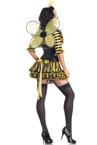 Нахальный Best продавец желтый и черный полосатый рябить подол юбки взрослый