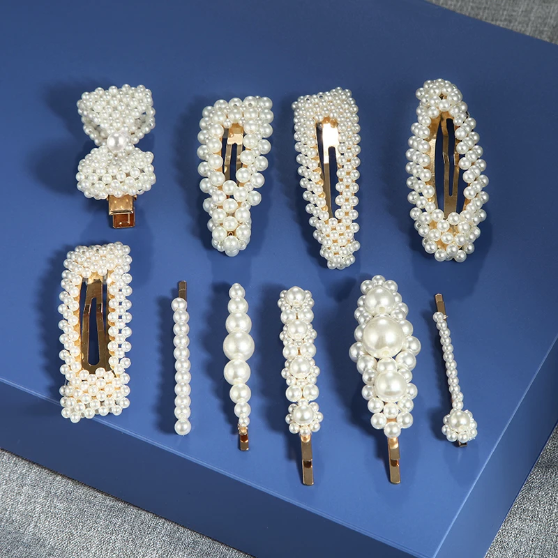 Корейская трендовая заколка для волос невесты с жемчугом заколки темперамент