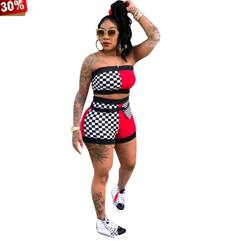 Комплект из 2 предметов красный комплект боди в богемном стиле короткие пляжные