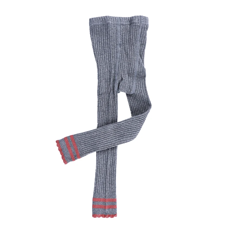 Детские Гофрированные колготки карамельных цветов для девочек с двумя полосками